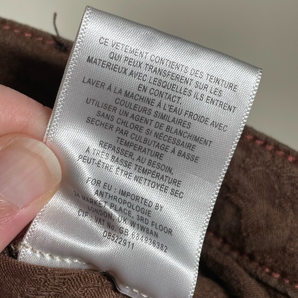 Pilcro and the Letterpress Serif Size 28 Anthropologie Textured Pants - Picture 11 of 13